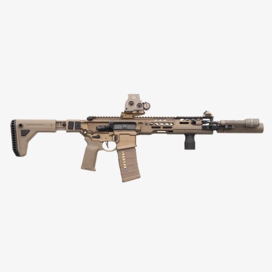 Magpul UCS FDE, Universal Carbine Stock (UCS), Fits 1913 Picatinny Rail, Side Folding, Adjustable Length of Pull, Matte Finish, Flat Dark Earth, Magpul Industries, 840815149279, MP-MAG1441-FDE, RTG Parts