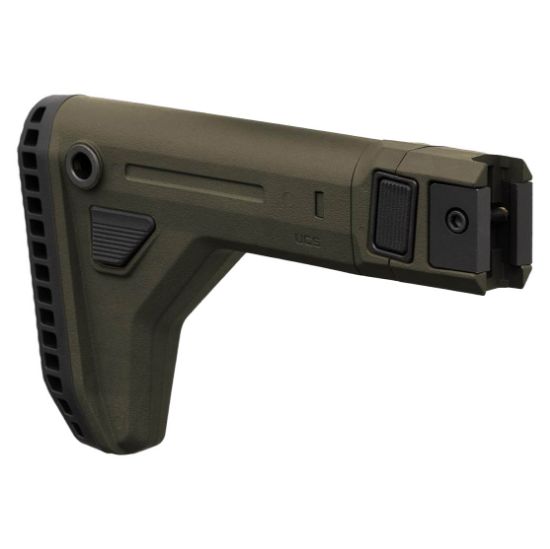 Magpul UCS ODG, Universal Carbine Stock (UCS), Fits 1913 Picatinny Rail, Side Folding, Adjustable Length of Pull, Matte Finish, Flat Dark Earth, Magpul Industries, 840815149286, MP-MAG1441-ODG, RTG Parts
