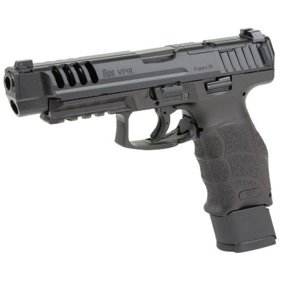 Heckler & Koch, VP9L, Semi-automatic, Striker Fired, Fullsize, 9MM, 5" Barrel, Matte Finish, Black, Optics Ready, Front Night Sight, 2 Magazines, 20 Rounds, 642230269668, FFL-HKK-81000556, RTG Parts