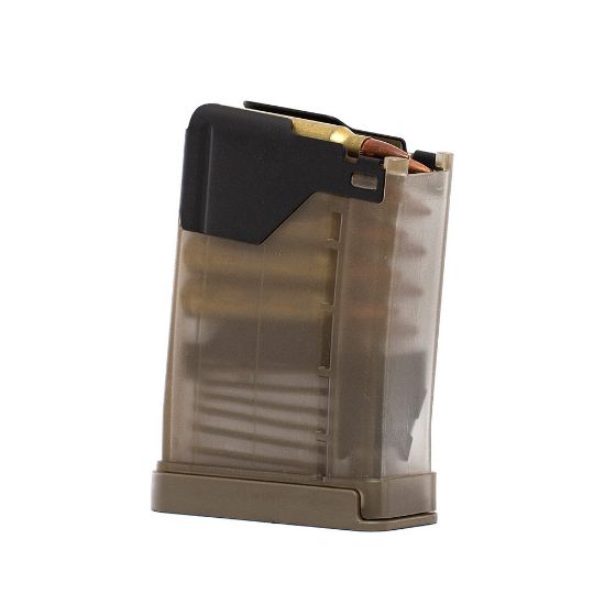 Lancer L5AWM GEN2 10rd TDE, 223 Remington/556NATO, Fits AR M4 M16 Rifles, 10 Round Magazine, Polymer, Translucent Dark Earth, 738435622442, LS-L5-G2-10-TDE, RTG Parts
