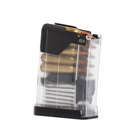 Lancer L5AWM GEN2 10rd Clear, 223 Remington/556NATO, Fits AR M4 M16 Rifles, 10 Round Magazine, Polymer, Translucent Clear, 738435622435, LS-L5-G2-10-CLR, RTG Parts