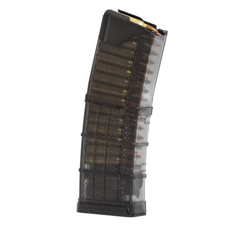 Lancer L5AWM GEN2 30rd Smoke, 223 Remington/556NATO, Fits AR M4 M16 Rifles, 30 Round Magazine, Polymer, Translucent Smoke, 738435622121, LS-L5-G2-30-SMK, RTG Parts