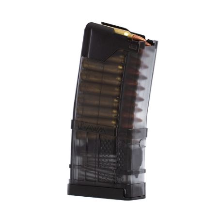Lancer L5AWM GEN2 20rd Smoke, 223 Remington/556NATO, Fits AR M4 M16 Rifles, 20 Round Magazine, Polymer, Translucent Smoke, 738435622275, LS-L5-G2-20-SMK, RTG Parts