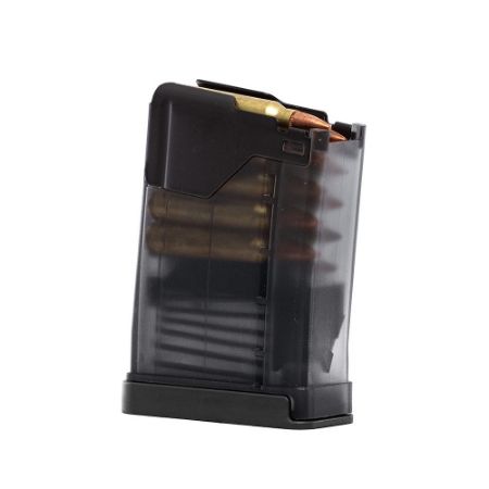 Lancer L5AWM GEN2 10rd Smoke, 223 Remington/556NATO, Fits AR M4 M16 Rifles, 10 Round Magazine, Polymer, Translucent Smoke, 738435622428, LS-L5-G2-10-SMK, RTG Parts