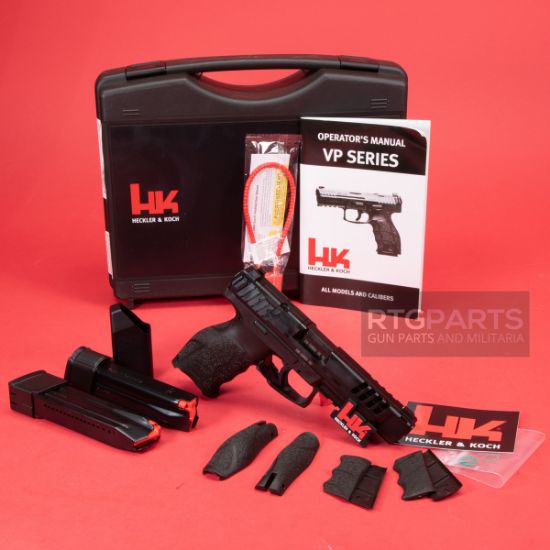 Heckler & Koch, VP9L, Semi-automatic, Striker Fired, Fullsize, 9MM, 5" Barrel, Matte Finish, Black, Optics Ready, Front Night Sight, 2 Magazines, 20 Rounds, 642230269668, FFL-HKK-81001156, RTG Parts