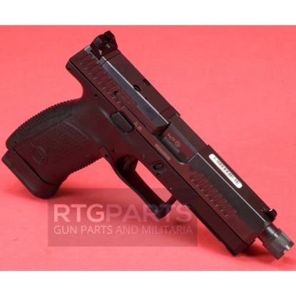 	CZ, P-10 C OR SR, Suppressor and Optic Ready, Striker Fired, Semi-automatic, Polymer Frame Pistol, Compact, 9MM, 4.61" Threaded Barrel, 1/2X28, Nitride Slide Finish, Black, 3 Interchangeable Backstraps, High Fixed Sights, Optic Ready, Integrated Trigger Safety, Two 17rd Magazines, 806703915135, FFL-CZ-91513, RTG Parts