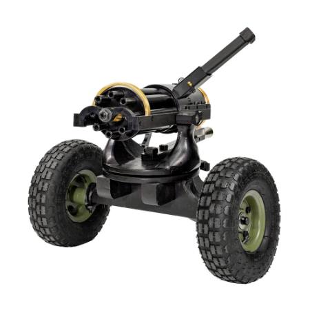 Tippmann Ordnance, Gatling Gun, Hand Crank, 9mm, (8) 10" Barrels, Steel, Matte Finish, Black, Includes Wheeled Mount, T&E, Takes Glock 9mm Mags, FFL-TO-TG-900, RTG Parts