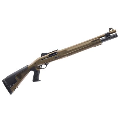 Beretta, 1301 Tactical Mod 2, FDE 7rd, Semi-automatic Shotgun, 12 Gauge, 3" Chamber, 18.5" Barrel, Optima Bore HP, Anodized Finish, Flat Dark Earth, Synthetic Stock with Pistol Grip, M-LOK Forend, Improved Cylinder, Ghost Ring Sight, 7 Rounds, FFL-BER-J131M2CTP187F, 082442030272, RTG Parts