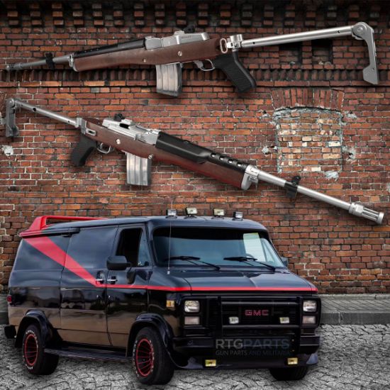 Picture of RUGER MINI-14 TACTICAL W/ FOLDING STOCK, FLASH HIDER & 2x20RD MAGS