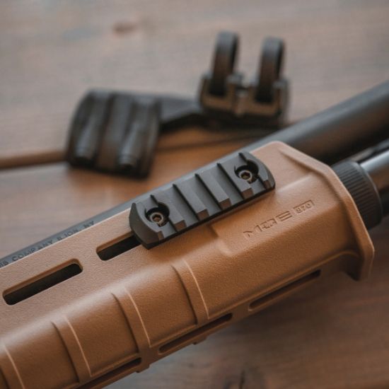 Magpul Aluminum M-LOK Rail Section for M-LOK Hand Guard, 5 Slots, Black, 873750001661, MP-MAG581-BLK, RTG Parts