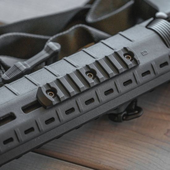 Magpul Aluminum M-LOK Rail Section for M-LOK Hand Guard, 9 Slots, Black, 873750001685, MP-MAG583-BLK, RTG Parts