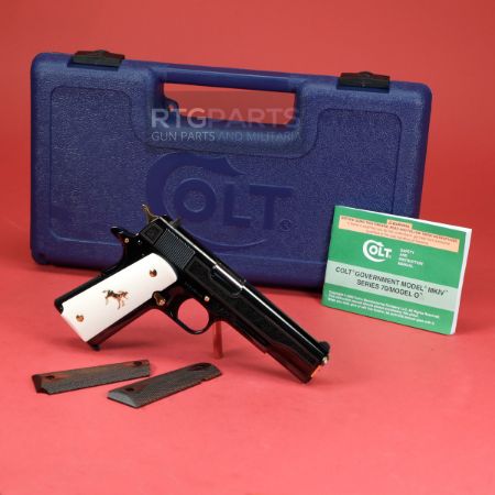 Colt Custom Shop, Classic 1911, Polished Gold Engraved, Semi-Auto Pistol, 45ACP, 5" Barrel, Includes Two Sets of Grips, One Magazine 151550026792, FFL-COLT-O1911CLASSIC, RTG Parts