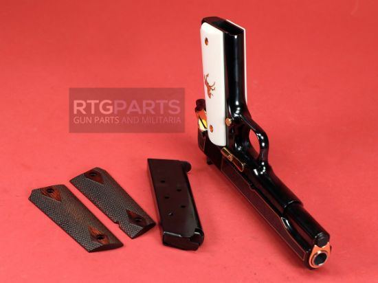 Colt Custom Shop, Classic 1911, Polished Gold Engraved, Semi-Auto Pistol, 45ACP, 5" Barrel, Includes Two Sets of Grips, One Magazine 151550026792, FFL-COLT-O1911CLASSIC, RTG Parts