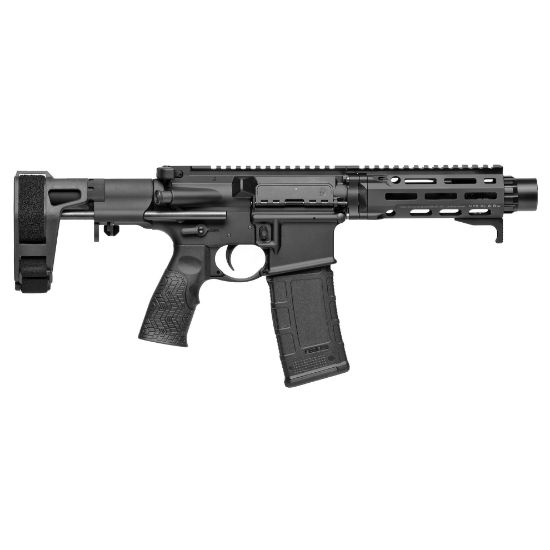 Daniel Defense, DDM4 PDW, Semi-automatic, AR Pistol, 300 Blackout, 7" Cold Hammer Forged Barrel, Threaded 5/8X24, Linear Compensator, Anodized Finish, Black, Maxim Defense CQB Pistol Brace, Nickel Boron Bolt Carrier Group, Daniel Defense Pistol Grip, MFR XL M-LOK Handguard, 30rd, 818773025027, FFL-DD-WEBGB-RSRPDW, RTG Parts