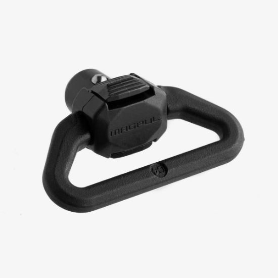 Magpul, QDM QD Sling Swivel, Fits Standard Sized QD Cups, Melonited Steel, Black, MP-MAG543-BLK, 840815100157, RTG Parts