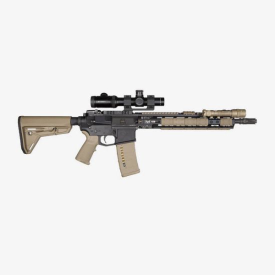 Magpul Industries, M-LOK Offset Light/Optic Mount, Aluminum, M-LOK, 11 or 1 O'Clock Position, Black, Alloy, 873750002828, MP-MAG604-BLK, RTG Parts