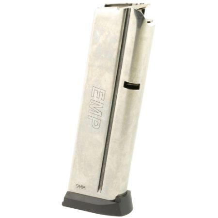 SPRINGFIELD EMP 9MM 9RD MAGAZINE NEW, STAINLESS FINISH, 706397867287, SPR-PI6070, RTG Parts