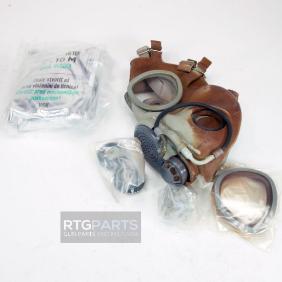 Faded Czech M10M Gas Mask Kit with Filter, Surplus, PLT-CZ-M10M-FADED, RTG Parts