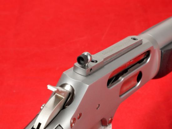 Marlin Firearms, 1895 Trapper, Large Loop, Lever Action Rifle, 45-70 Government, 16.5" Threaded Barrel, 11/16X24 Pattern, Satin Finish, Silver, Black Laminate Stock and Forend, Adjustable Skinner Sights, Crossbolt Safety, 5 Rounds, Right Hand, 736676704507, FFL-MARLIN-70450, RTG Parts