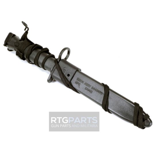 Picture of US M10 BAYONET W/ SCABBARD, BLACK, REPRO, FITS M16 AR15 M4