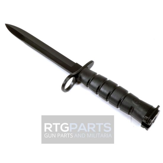 Picture of US M10 BAYONET W/ SCABBARD, BLACK, REPRO, FITS M16 AR15 M4