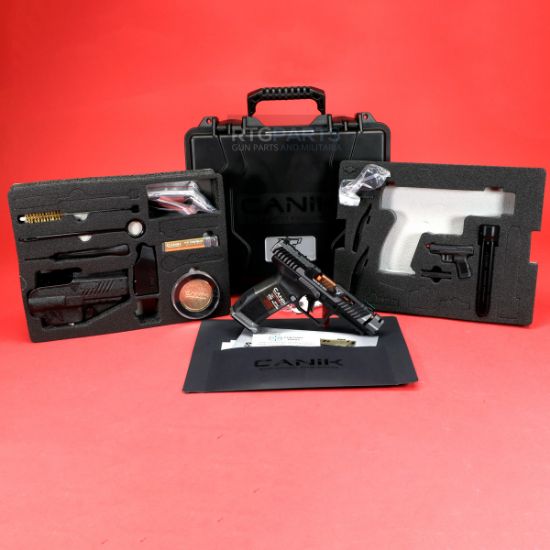 Picture of CANIK TTI COMBAT 4.6" COMP SMOKE PISTOL PACKAGE WITH MO3 RED DOT, HG7854SV-N