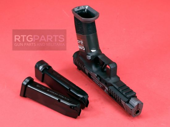 Picture of CANIK TTI COMBAT 4.6" COMP SMOKE PISTOL PACKAGE WITH MO3 RED DOT, HG7854SV-N