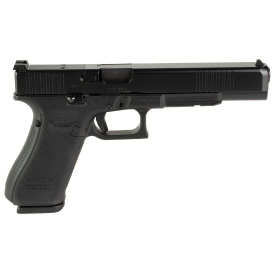 GLOCK, 17L Gen 5 M.O.S., Striker Fired, Semi-automatic, Polymer Frame Pistol, Full Size, 9MM, 6.02" Barrel, nDLC Finish, Black, Fixed Sights, 17 Rounds, 3 Magazines, 764503062582, FFL-GLOCK-PA163S103MOS, RTG Parts