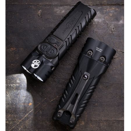 Microtech & Surefire Collaboration, Stiletto Pro II Pocket Flashlight, DLC Finish with Titanium Pocket Clip, Limited Edition, MICROTECH-198-DLC, RTG Parts