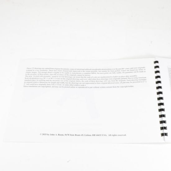 Picture of GERMAN STG44 BLUEPRINTS, 82 PAGES, 12X18", RESTORED & TRANSLATED