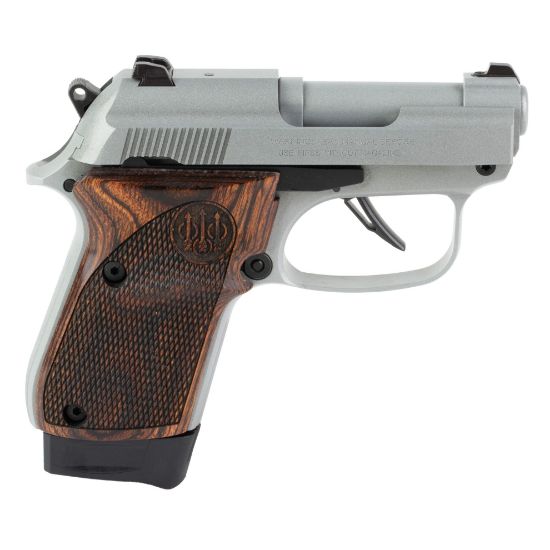 Beretta, 30X Tomcat, Just In Case, Semi-automatic, Double Action/Single Action, Metal Frame Pistol, Compact, 32ACP, 2.9" Barrel, Silver, Wooden Helica Textured Grips, Fixed Sights, 8 Rounds, 2 Magazines, 082442967578, FFL-BERETTA-J30X32R8IN, RTG Parts