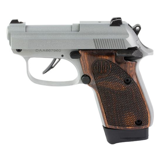 Beretta, 30X Tomcat, Just In Case, Semi-automatic, Double Action/Single Action, Metal Frame Pistol, Compact, 32ACP, 2.9" Barrel, Silver, Wooden Helica Textured Grips, Fixed Sights, 8 Rounds, 2 Magazines, 082442967578, FFL-BERETTA-J30X32R8IN, RTG Parts