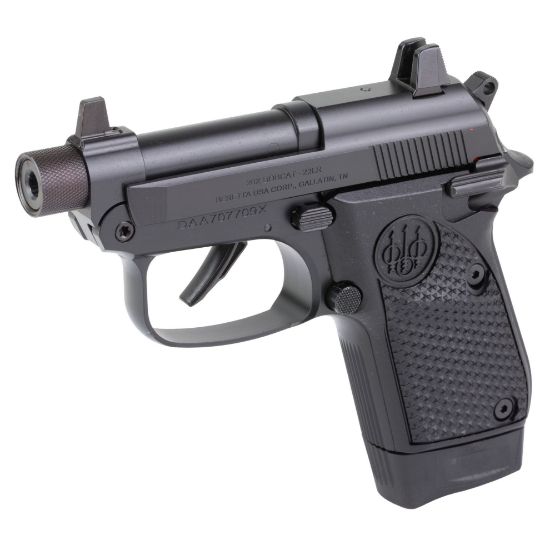 Beretta, 20X Bobcat, Do It Yourself, Semi-automatic, Double Action/Single Action, Metal Frame Pistol, Compact, 22 LR, 2.8" Threaded Barrel, Matte Finish, Black, Helica Textured Grips, Front White Dot and Blacked-Out Rear Suppressor Height Sights, 8 Rounds, 1 Magazine, 082442967622, FFL-BERETTA-J20X22R8TB, RTG Parts