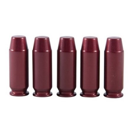 A-Zoom 10mm Snap Cap, 5-pack, Solid Aluminum, Made in the USA, Best quality, Dummy Rounds, Protects Firing Pin, 666692151170, AZOOM-15117, RTG Parts
