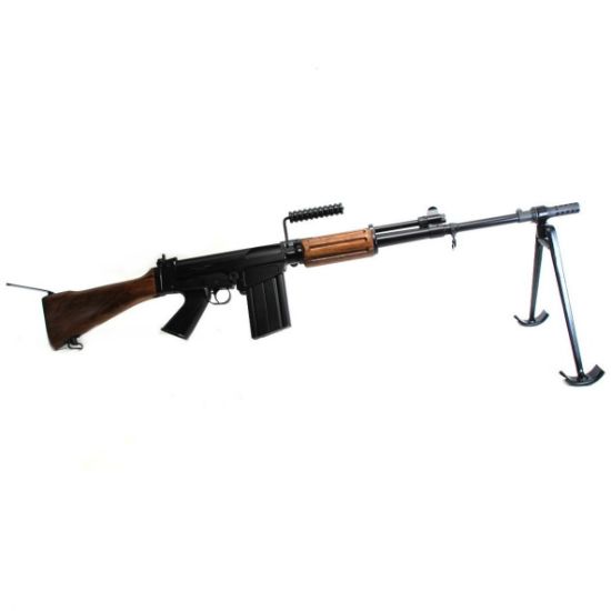 DS Arms, SA58 FALO, Semi-automatic Rifle, 762NATO, 21" FALO Heavy Barrel, Matte Finish, Black, Fixed Walnut Stock, Carry Handle, Folding Bipod, 20rd Magazine., FFL-DSA-SA5821-5042-A, RTG Parts
