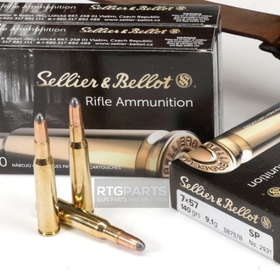 Picture of S&B 7X57MM MAUSER 140GR SP, 20RD BOX