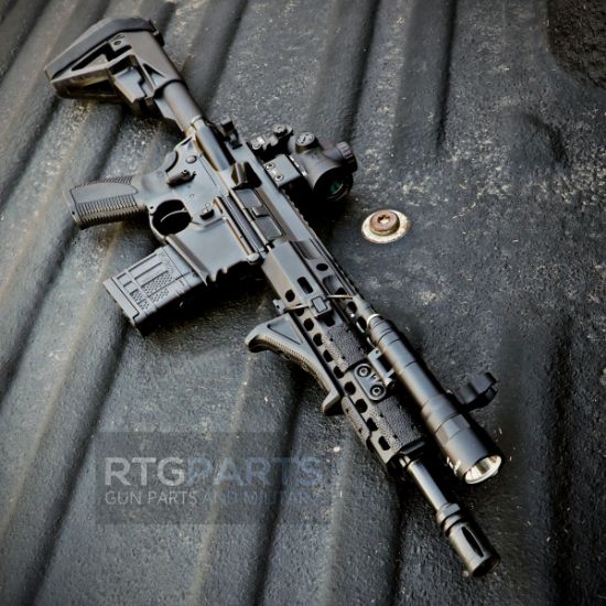 Caracal CAR816 A2 Piston, Lancer G2, SBA5 Brace, Surefire 640 Scout, Remote Switch, Trijicon MRO Green Dot