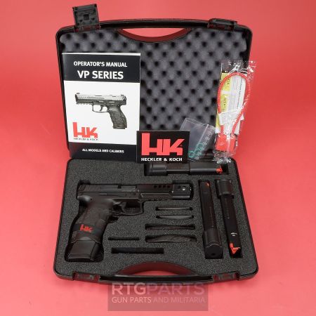 Heckler & Koch, VP9 Match OR, Semi-automatic, Striker Fired, Full Size, Push Button Mag Release, 9MM, 5.51 Barrel, Luminous Front Sight, Black Serrated Rear Sight, Four 20rd Magazines,  642230262997, FFL-HKK-81000553, RTG Parts