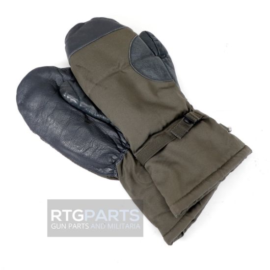 Picture of GERMAN OD LINED MITTENS WITH LEATHER PALM