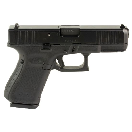 GLOCK, 19V, V Series, Striker Fired, Semi-automatic, Polymer Frame Pistol, Full Size, 9MM, 4.02" Marksman Barrel, nDLC Finish, Fixed Sights, Ambidextrous Slide Stop Lever, Flared Mag Well, No Finger Grooves, Front Serrations 15 Rounds, 3 Magazines, 764503067433, FFL-GLOCK-PV1950203, RTG Parts