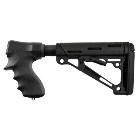 Hogue, Shotgun Buttstock Adapter Kit, Pistol Grip and Collapsible Buttstock, Fits Remington 870 in 12 Gauge, Fiber Reinforced Polymer Construction, Black, 743108087701, MIS-HO-08770, RTG Parts