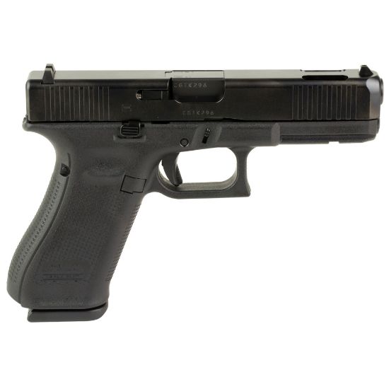 GLOCK, 17C V, V Series, Ported 4.49" Marksman Barrel, Full Size, 9MM, nDLC Finish, Fixed Sights, Ambidextrous Slide Stop Lever, Flared Mag Well, No Finger Grooves, Front Serrations 17 Rounds, 3 Magazines, 764503067983, FFL-GLOCK-PV1759203, RTG Parts