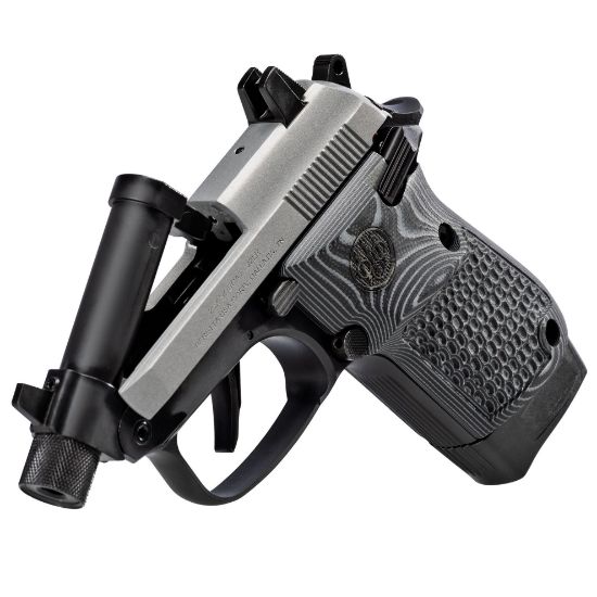 Beretta, 20X Bobcat, Double Action/Single Action, Semi-automatic, Compact, 22 LR, 2.8" Threaded Barrel, Black/INOX Finish, G10 Grips, Suppressor Height Night Sights, 8rd Magazine, 082442981925, FFL-BERETTA-J20X22R8M3, RTG Parts