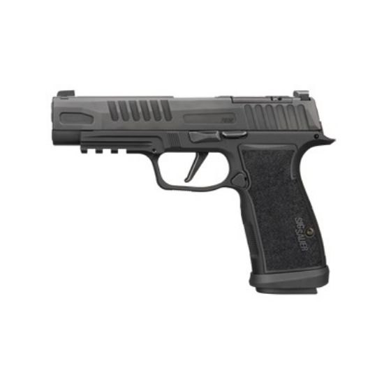Sig Sauer, P365 AXG Fuse, Striker Fired, Semi-automatic, 9MM, 4.3" Barrel, Matte Finish, Black, AXG Modular Grip, Fiber Optic Front Sight, 3 Magazines, (2)-21 Round, (1)-17 Round, X-Macro, XMacro, 798681695737, FFL-SIG-365AXGF-9-BFO, RTG Parts