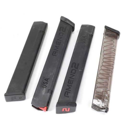 Picture of FOUR GLOCK 9MM EXTENDED MAGAZINES