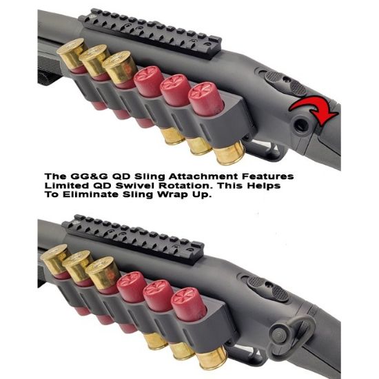 GG&G Mossberg 990 Quick Detach Rear Sling Attachement, QD,  GG&G AZ, 813157024207, GGG-3728, RTG Parts