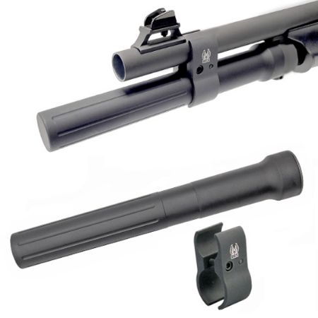 GG&G Benelli Nova Supernova Shotgun 3 Shot Magazine Tube Extension With Standard Barrel Clamo, Made in the USA, 813157024009, GGG-3615-33, RTG Parts