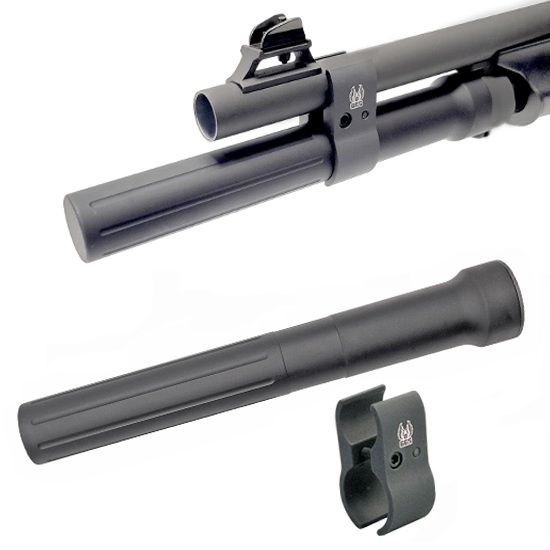 GG&G Benelli Nova Supernova Shotgun 3 Shot Magazine Tube Extension With Standard Barrel Clamo, Made in the USA, 813157024009, GGG-3615-33, RTG Parts