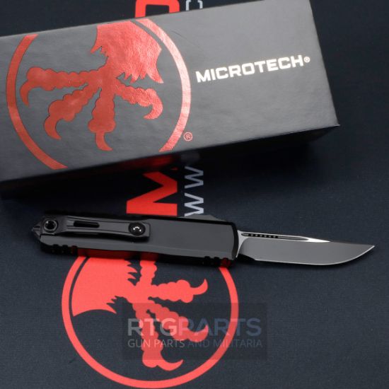 Picture of MICROTECH UTX-85 GEN IV OTF AUTOMATIC KNIFE, BLACK, 3.125" M390 S/E, TACTICAL BLACK, 12314-1T