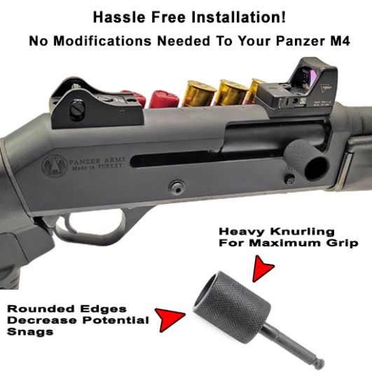 GG&G Panzer M4 Tactical Charging Handle, 813157023415, GGG-3462, RTG Parts